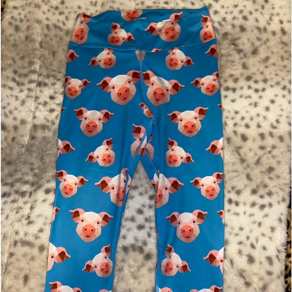 Grrrl Clothing When Pigs Fly Leggings Sz Sm